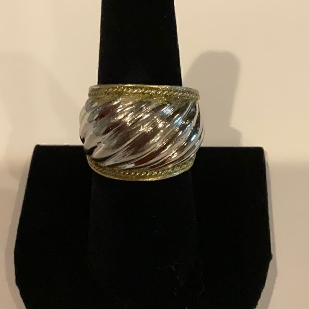 80s Silver/Gold Ring  